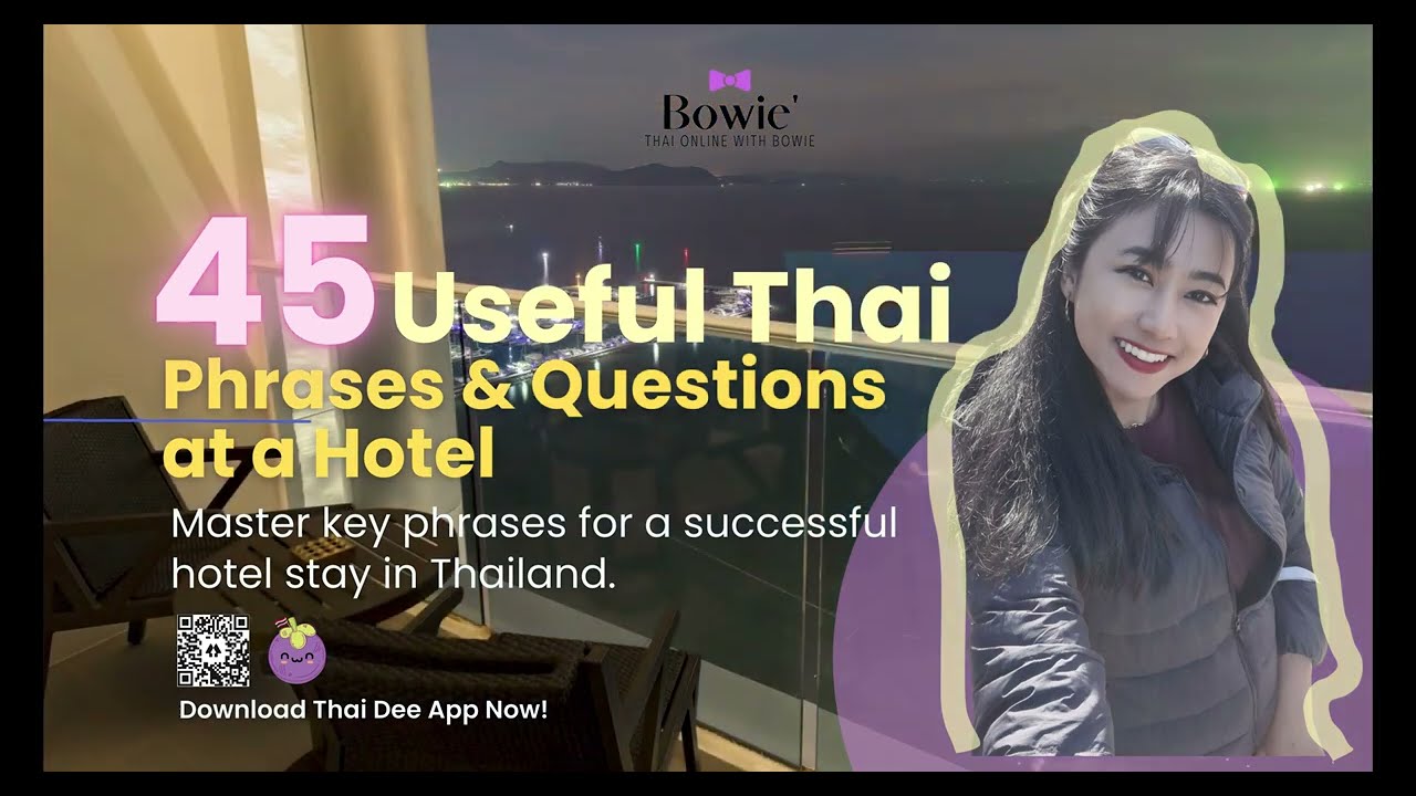 How To Speak Thai At The Hotel Language 5